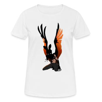 Figurine de guerrier Aile de Feu - T-shirt respirant Femme - blanc - Devant - AI Model Female 172 dark (172cm)