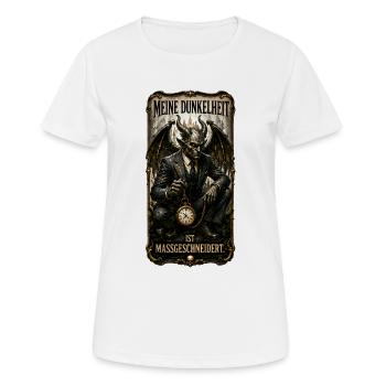 Meine Dunkelheit ist maßgeschneidert - Frauen T-Shirt atmungsaktiv - Weiß - Vorne - AI Model Female 172 dark (172cm)