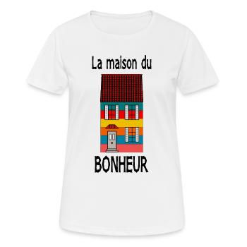 anniversaire. anniversaire décennie. humour. drôle - T-shirt respirant Femme - blanc - Devant - AI Model Female 172 dark (172cm)