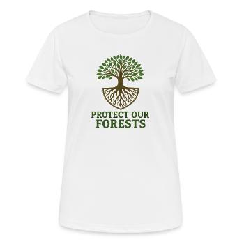 Tree of Life Eco Conscious Design - Women's Breathable T-Shirt - white - Front - AI Model Female 172 dark (172cm)