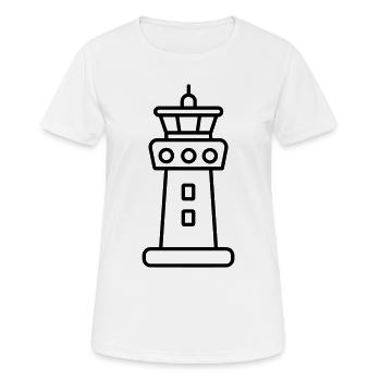 Control Tower - Women's Breathable T-Shirt - white - Front - AI Model Female 172 dark (172cm)