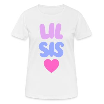 Lil Sis Love - Frauen T-Shirt atmungsaktiv - Weiß - Vorne - AI Model Female 172 dark (172cm)
