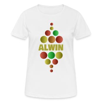 Alwin as a school - Women's Breathable T-Shirt - white - Front - AI Model Female 172 dark (172cm)