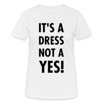 Prevention of sexual violence - no means no! - Women's Breathable T-Shirt - white - Front - AI Model Female 172 dark (172cm)
