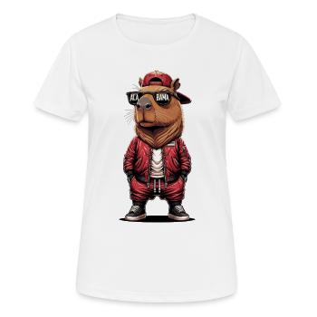 Alabama Streetwear Hamster - Frauen T-Shirt atmungsaktiv - Weiß - Vorne - AI Model Female 172 dark (172cm)