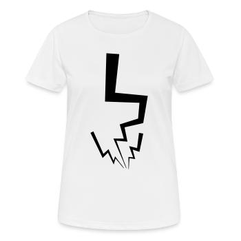 Lightning - Women's Breathable T-Shirt - white - Front - AI Model Female 172 dark (172cm)
