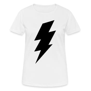 Lightning bolt - Women's Breathable T-Shirt - white - Front - AI Model Female 172 dark (172cm)