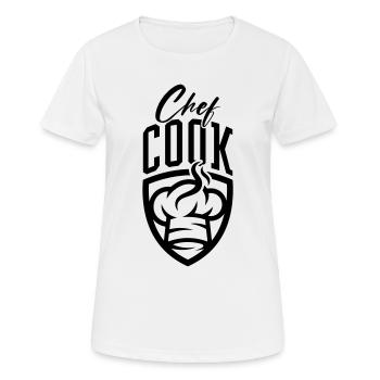 Chef Chef - T-shirt respirant Femme - blanc - Devant - AI Model Female 172 dark (172cm)