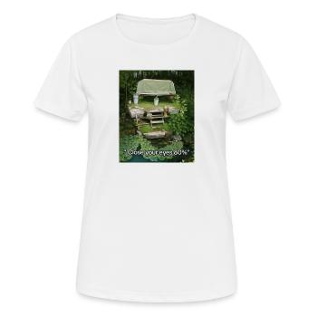 Eyes 80 % idylle jardin - T-shirt respirant Femme - blanc - Devant - AI Model Female 172 dark (172cm)