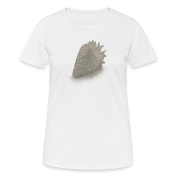 Sketched Vintage Strawberry - Women's Breathable T-Shirt - white - Front - AI Model Female 172 dark (172cm)