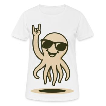 Tentacle Rocker - Women's Breathable T-Shirt - white - Front - AI Model Female 172 dark (172cm)