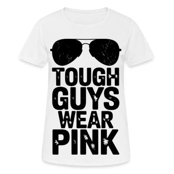 Les durs à cuire portent du rose - T-shirt respirant Femme - blanc - Devant - AI Model Female 172 dark (172cm)