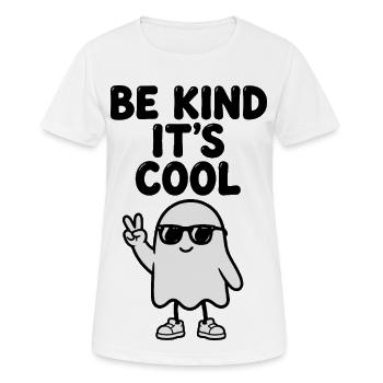 Cooles Friedensgespenst - Frauen T-Shirt atmungsaktiv - Weiß - Vorne - AI Model Female 172 dark (172cm)