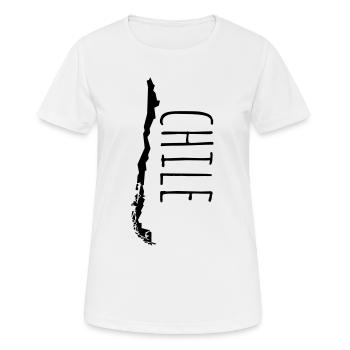 Chile - Frauen T-Shirt atmungsaktiv - Weiß - Vorne - AI Model Female 172 dark (172cm)