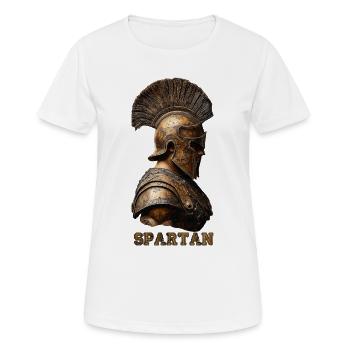 Antiker Spartan Krieger  - Frauen T-Shirt atmungsaktiv - Weiß - Vorne - AI Model Female 172 dark (172cm)