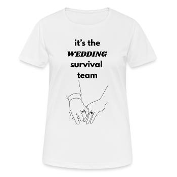 Zweisamkeit Linienkunst - Frauen T-Shirt atmungsaktiv - Weiß - Vorne - AI Model Female 172 dark (172cm)