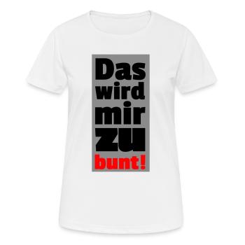 trop coloré - T-shirt respirant Femme - blanc - Devant - AI Model Female 172 dark (172cm)