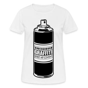 Street art maker flex - T-shirt respirant Femme - blanc - Devant - AI Model Female 172 dark (172cm)