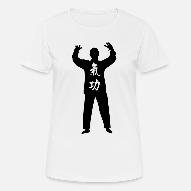 Kung fu Qi gong - Women's Breathable T-Shirt - white
