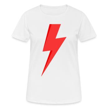 Red Lightning - Women's Breathable T-Shirt - white - Front - AI Model Female 172 dark (172cm)