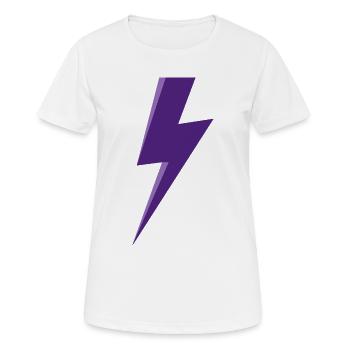 Eclair violet - T-shirt respirant Femme - blanc - Devant - AI Model Female 172 dark (172cm)