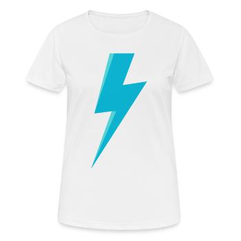 Blue Lightning - Women's Breathable T-Shirt - white - Front - AI Model Female 172 dark (172cm)