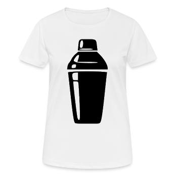 Cocktail Shaker Cocktailbar Geschenk Barkeeper - Frauen T-Shirt atmungsaktiv - Weiß - Vorne - AI Model Female 172 dark (172cm)