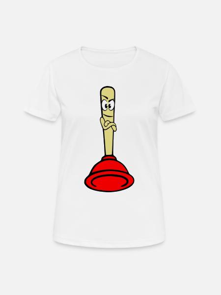 Pömpel - Frauen T-Shirt atmungsaktiv - Weiß