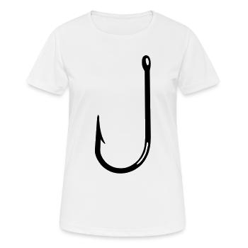 Haken - Frauen T-Shirt atmungsaktiv - Weiß - Vorne - AI Model Female 172 dark (172cm)