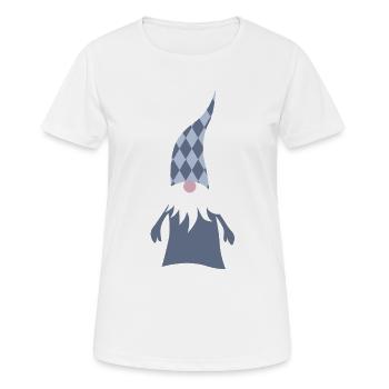 Gnomes Diamants Losanges Forêt de Noël Forêt de Noël - T-shirt respirant Femme - blanc - Devant - AI Model Female 172 dark (172cm)