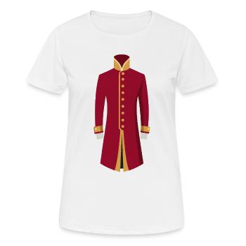 Mariage indien Sherwani - T-shirt respirant Femme - blanc - Devant - AI Model Female 172 dark (172cm)