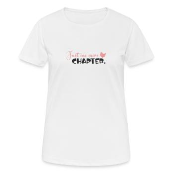 Noch Ein Kapitel Buchliebhaber - Frauen T-Shirt atmungsaktiv - Weiß - Vorne - AI Model Female 172 dark (172cm)