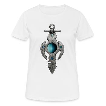 Sacred Fragment – Mystical Sigil - Women's Breathable T-Shirt - white - Front - AI Model Female 172 dark (172cm)