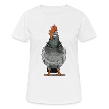 Punk Dove - T-shirt respirant Femme - blanc - Devant - AI Model Female 172 dark (172cm)