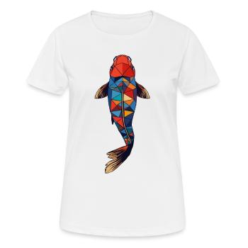 Calm as a koi - Women's Breathable T-Shirt - white - Front - AI Model Female 172 dark (172cm)
