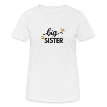 Big Sister Shirt Big Sibling Outfit - Women's Breathable T-Shirt - white - Front - AI Model Female 172 dark (172cm)