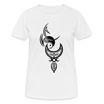 Moon with goddess, triple moon - Women's Breathable T-Shirt - white - Front - AI Model Female 172 dark (172cm)