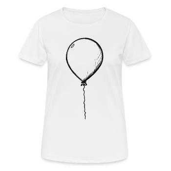 Ein Ballon - Frauen T-Shirt atmungsaktiv - Weiß - Vorne - AI Model Female 172 dark (172cm)