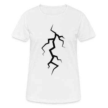Lightning - Women's Breathable T-Shirt - white - Front - AI Model Female 172 dark (172cm)