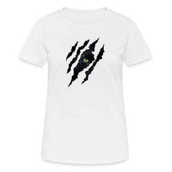 Panther Claw - Frauen T-Shirt atmungsaktiv - Weiß - Vorne - AI Model Female 172 dark (172cm)