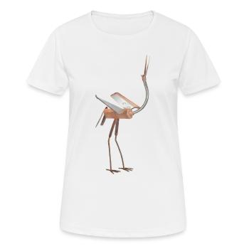 oiseau - T-shirt respirant Femme - blanc - Devant - AI Model Female 172 dark (172cm)