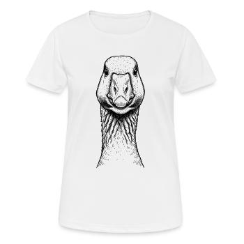 Goose - Women's Breathable T-Shirt - white - Front - AI Model Female 172 dark (172cm)