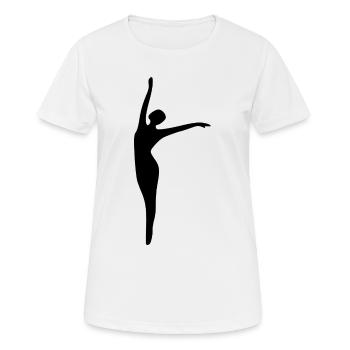 Dancing Dance - Women's Breathable T-Shirt - white - Front - AI Model Female 172 dark (172cm)