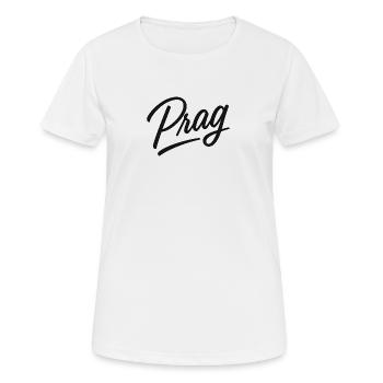 Fontaine de Calligraphie de Prague - T-shirt respirant Femme - blanc - Devant - AI Model Female 172 dark (172cm)