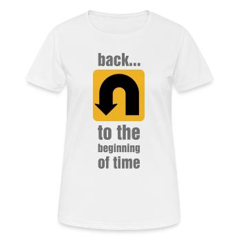 U-turn - Women's Breathable T-Shirt - white - Front - AI Model Female 172 dark (172cm)