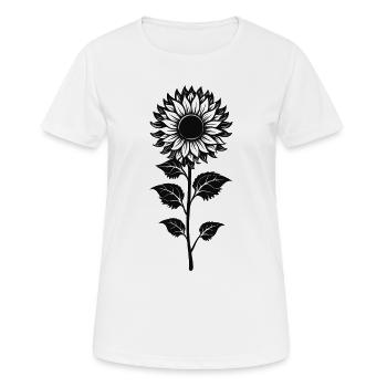Tournesol - T-shirt respirant Femme - blanc - Devant - AI Model Female 172 dark (172cm)