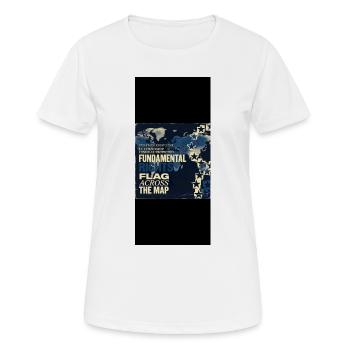 Fundamental designs - Women's Breathable T-Shirt - white - Front - AI Model Female 172 dark (172cm)