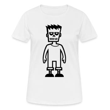 Zombie - Frauen T-Shirt atmungsaktiv - Weiß - Vorne - AI Model Female 172 dark (172cm)