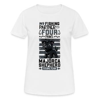 Angeln und Ca de bestiar - Frauen T-Shirt atmungsaktiv - Weiß - Vorne - AI Model Female 172 dark (172cm)