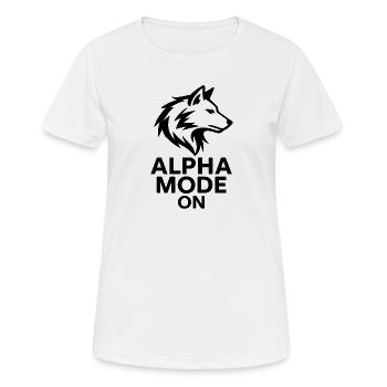 Alpha Mode On - Women's Breathable T-Shirt - white - Front - AI Model Female 172 dark (172cm)